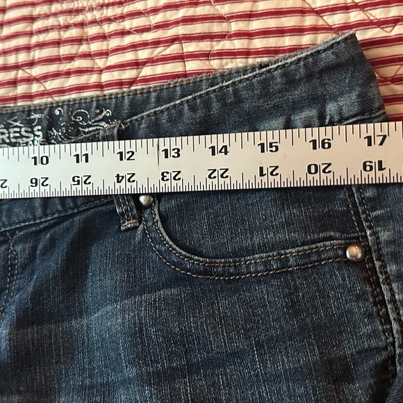 Express Blue Boot Cut Jeans Classic Indigo - Picture 5 of 7